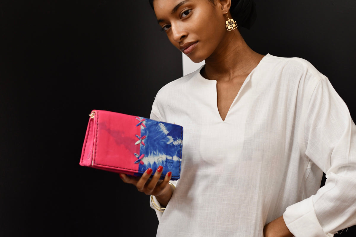 Sapanda Bag: Pink + Blue | ZAAF Collection