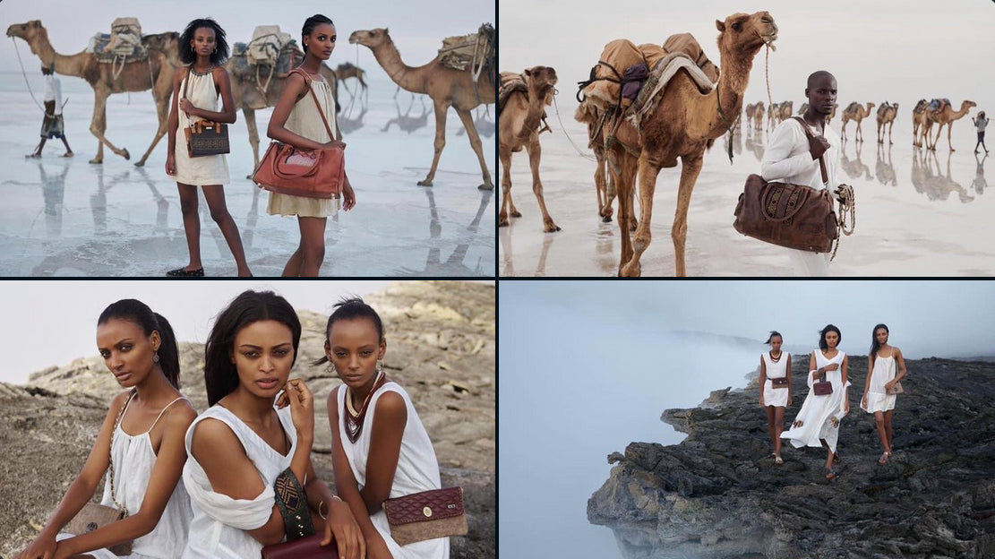 Ethiopian designer & founder of Zaaf Collection, Abai Schulze & Team recently captured breathtaking pictures of the Danakil Depression in Afar region for her renown brand Zaaf Collection.