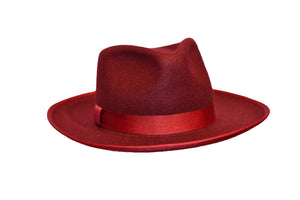 JOHANNESBURG FEDORA HATS - Maroon