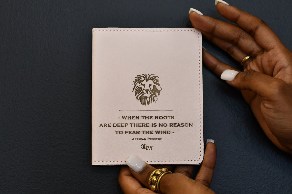 Ambessa Passport Holders - African Proverb in Passport Holders | ZAAFCollection.com