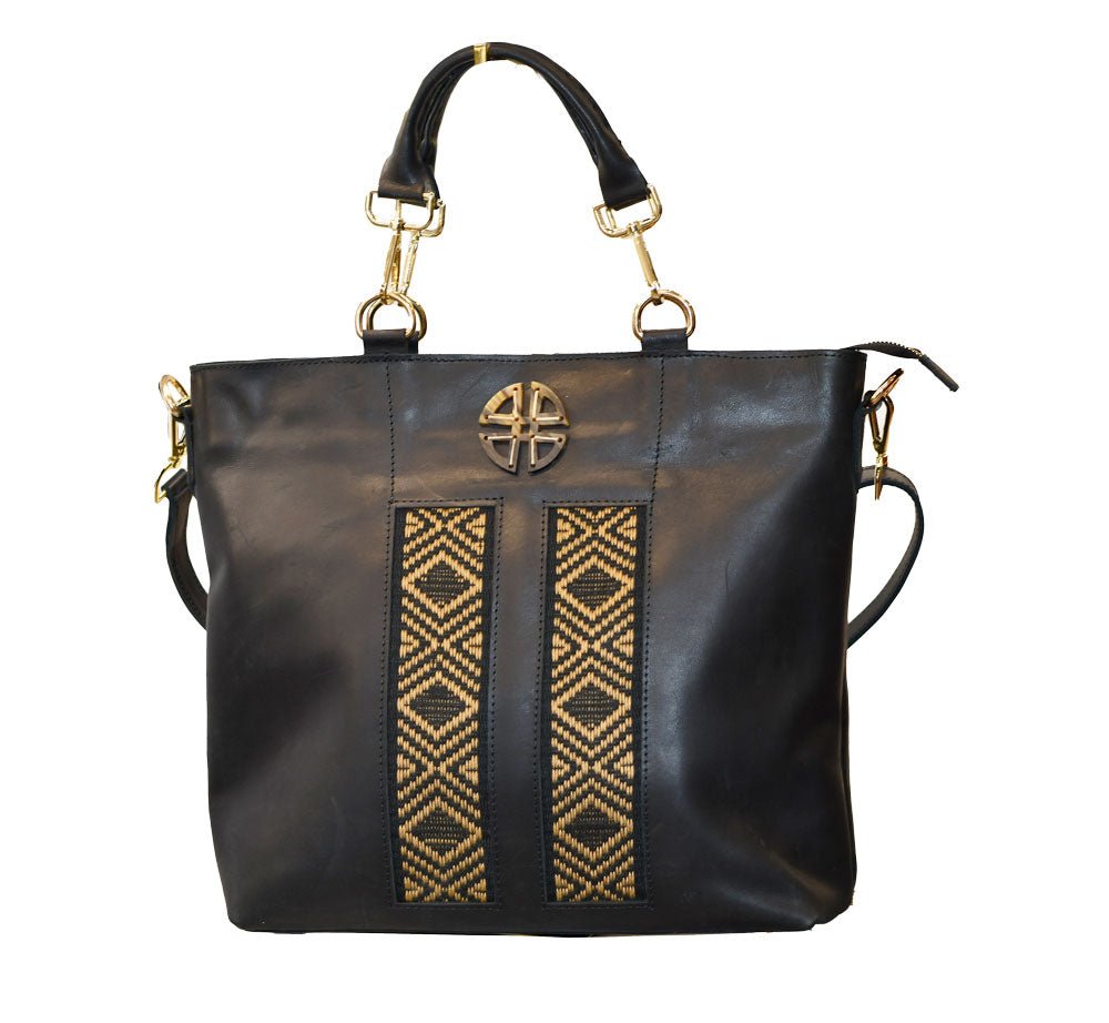 Tobiya Leather Tote Bag – Large, Ethiopian Made | ZAAF Collection