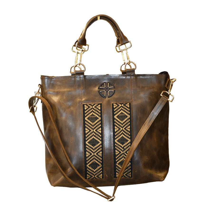 Tobiya Leather Tote Bag – Large, Ethiopian Made | ZAAF Collection