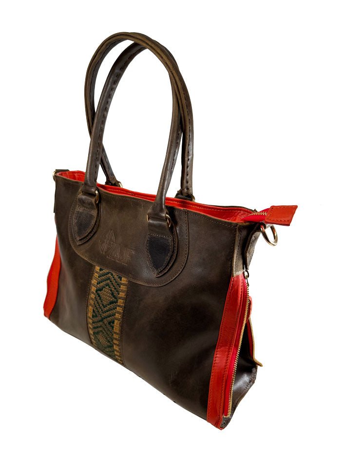 Wanza Leather Laptop Handbag in Laptop Bags | ZAAFCollection.com