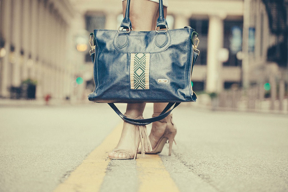 Wanza Leather Laptop Handbag | ZAAF Collection