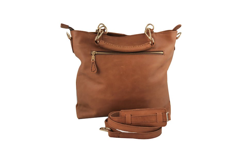 Tobiya Leather Tote Bag – Large, Ethiopian Made | ZAAF Collection
