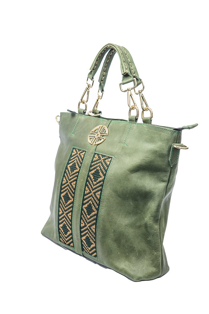 Tobiya Leather Tote Bag – Large, Ethiopian Made | ZAAF Collection