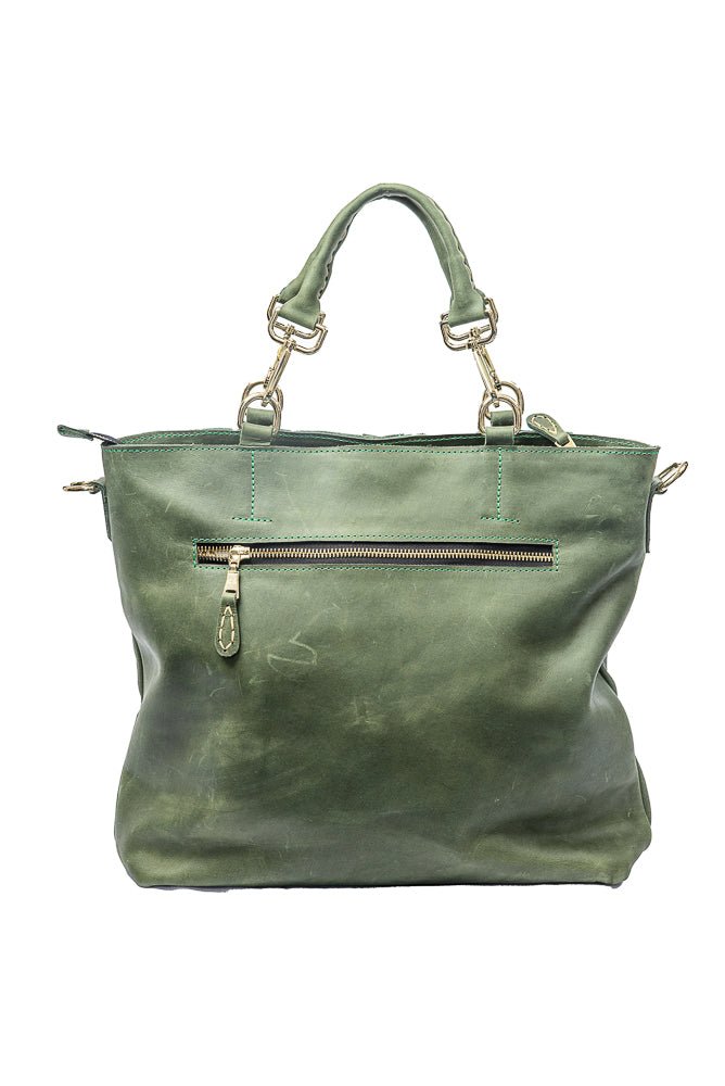 Tobiya Leather Tote Bag – Large, Ethiopian Made | ZAAF Collection